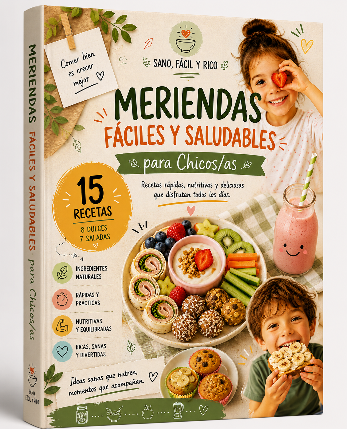 15 Meriendas para chicos/as Recetas Saludables