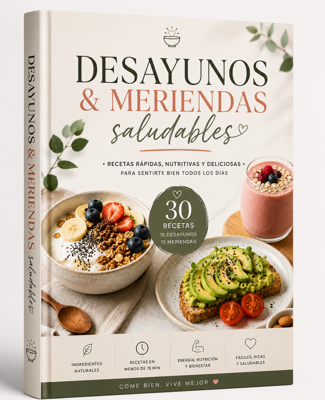 30 Desayunos & Meriendas Recetas Saludables